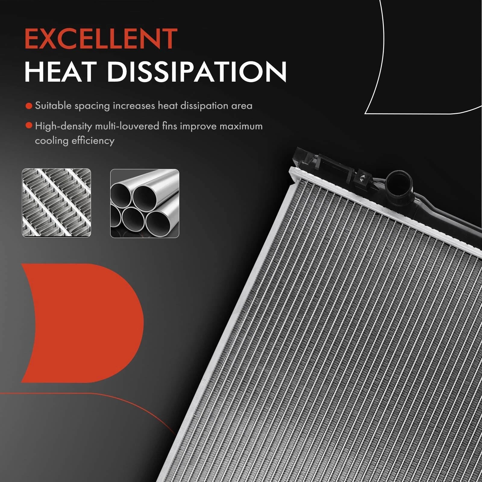 Radiator for Kia Sorento (2003-2006) V6 3.5L Automatic Aluminum