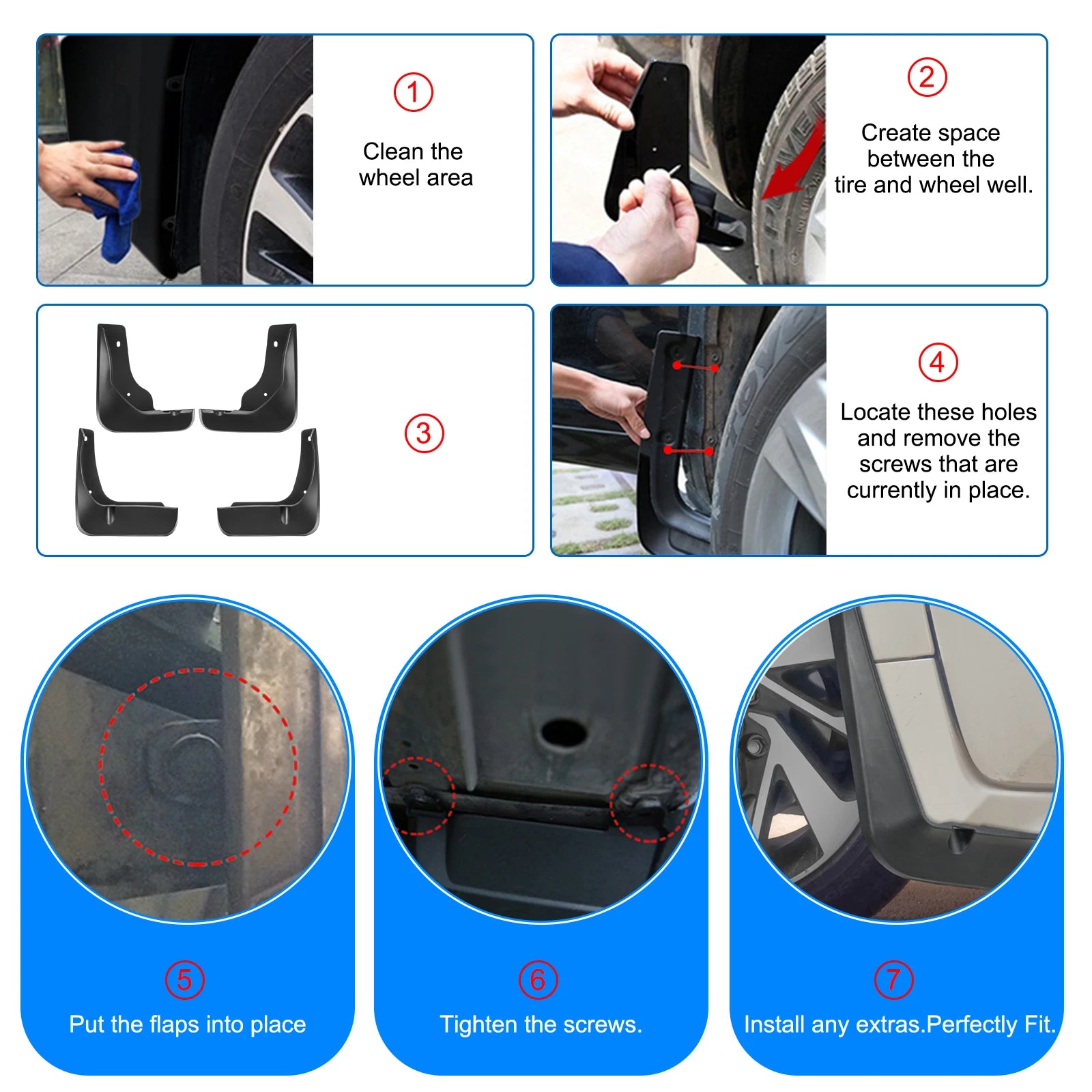 Splash Guards & Mud Flaps for Toyota Camry SE (2012-2014)