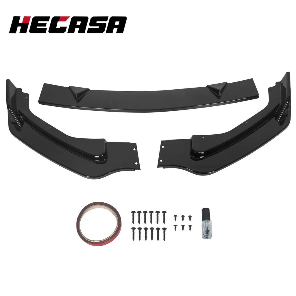 Glossy Black Front Bumper Lower Lip Spoiler Splitter for Infiniti Q50 (2014–2017)
