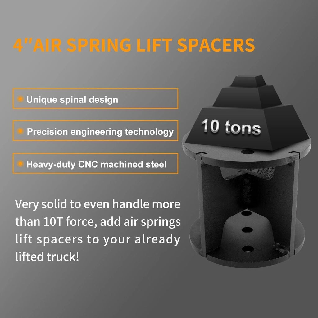 Air Lift Spring Spacers Kit for Universal Fit (4")