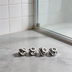 4X Zinc Alloy Shower Door Rollers for Home Tool (25mm Wheel)