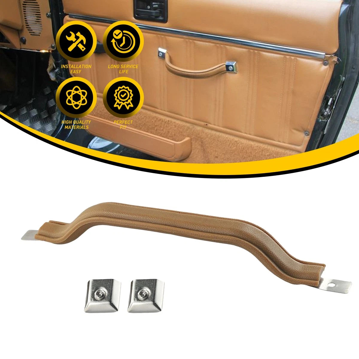 Interior Door Handle Pull for Jeep CJ5 CJ7 CJ8 Wrangler YJ (1976–1995) 55009801K EV