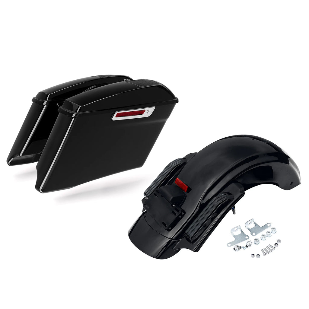 4" Stretched Saddlebags Speaker Lid for Harley Road King (2014–2023)