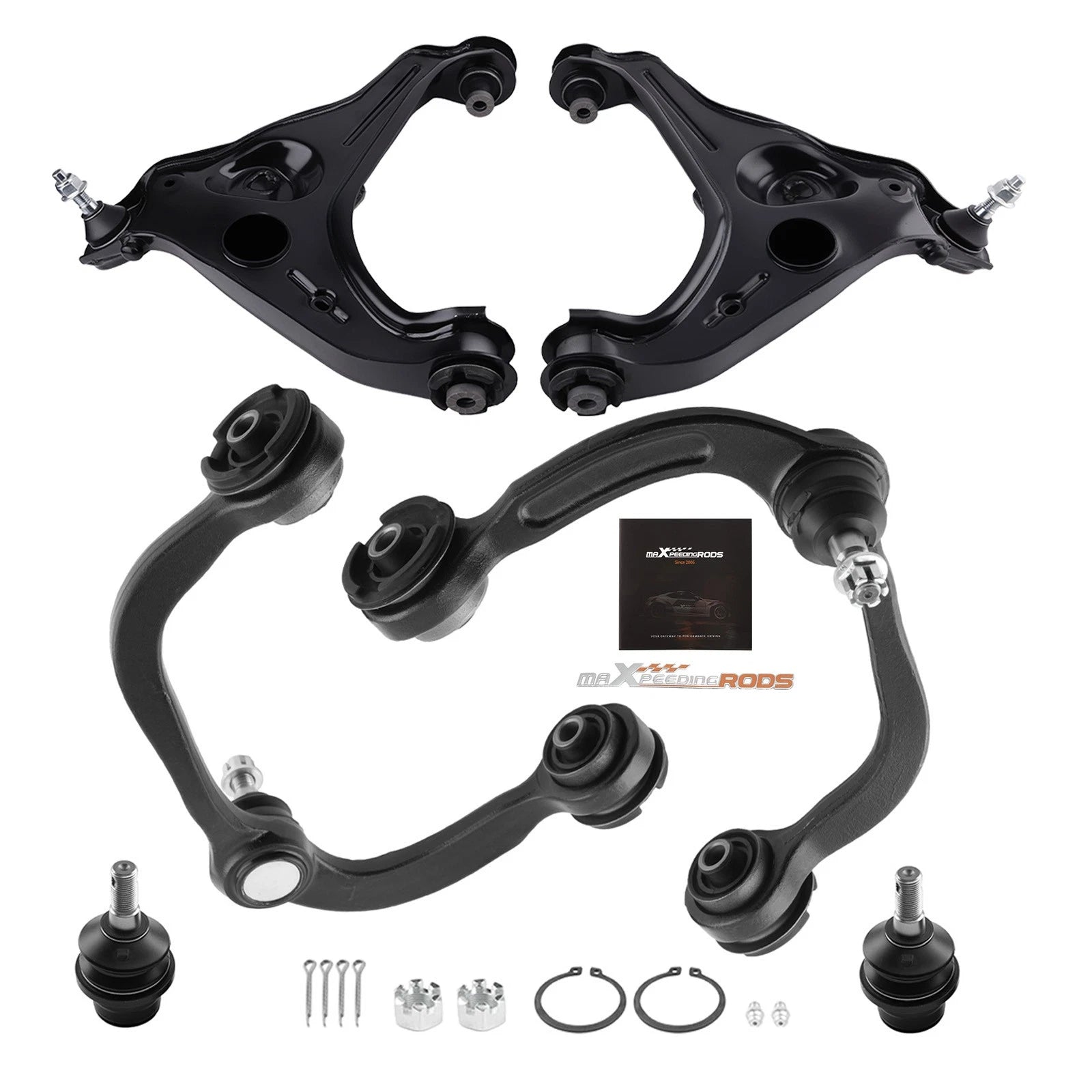 6X Front Lower Upper Control Arms w/Ball Joints for Lincoln Navigator (2009–2013)