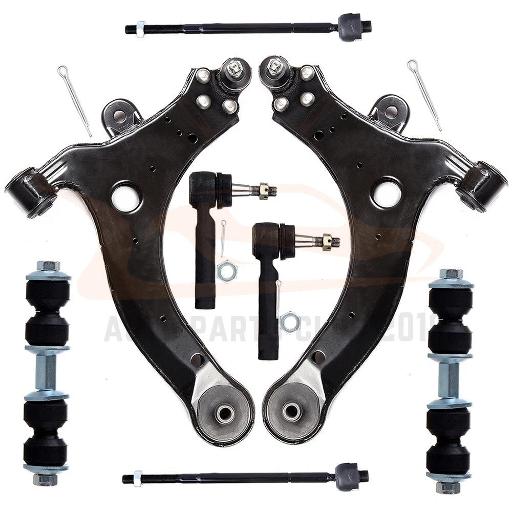 8Pcs Front Lower Control Arm Tie Rod Sway Bar for Chevrolet Venture (1997–2005)