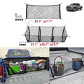 Rear Trunk Bed Envelope Style Mesh Cargo Net Combo Kit for Dodge Ram (2019–2024)