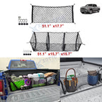 Rear Trunk Bed Envelope Style Mesh Cargo Net Combo Kit for Dodge Ram (2019–2024)