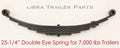 6 Leaf Double Eye Trailer Leaf Spring 3500lbs for 7000lbs Axle - 20029