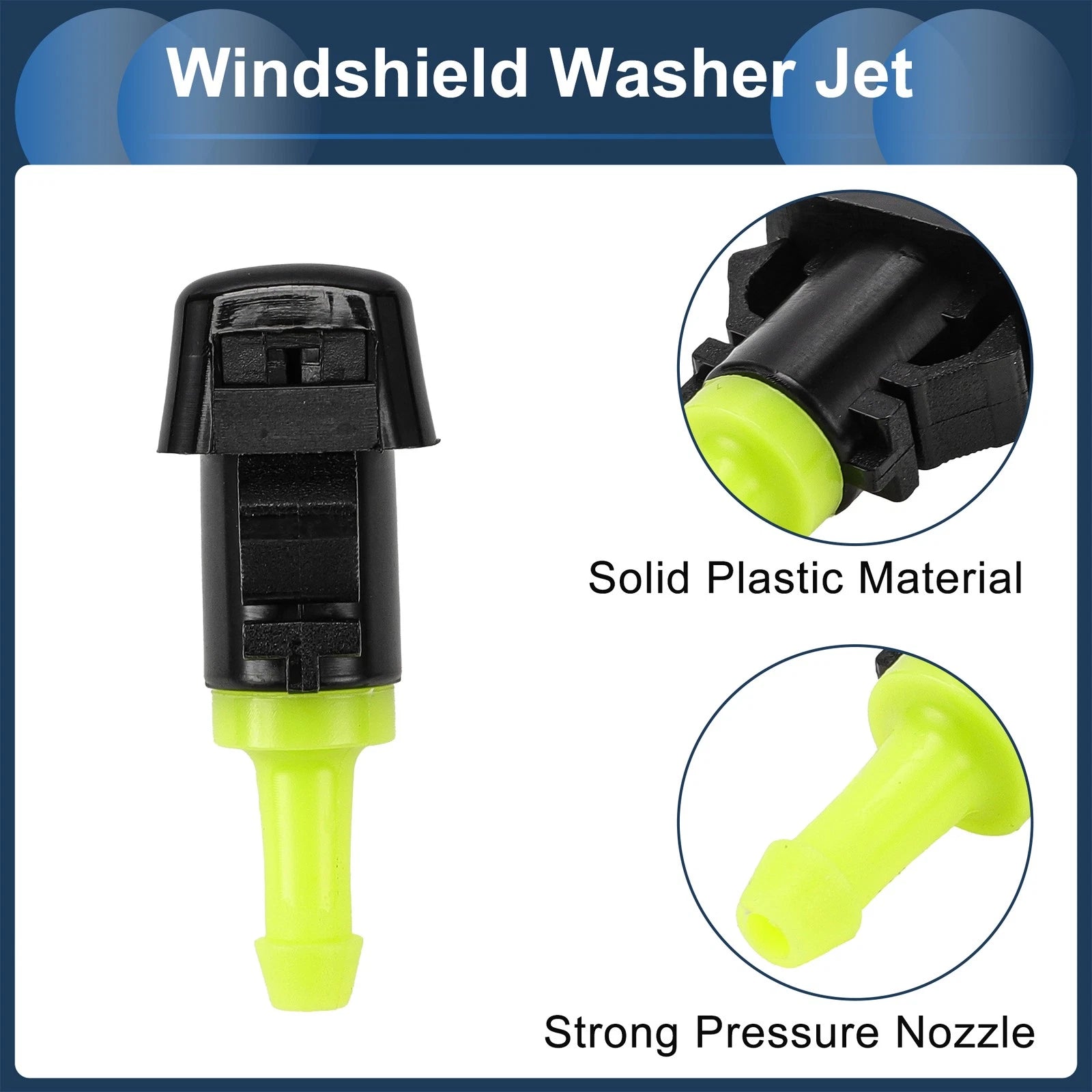 Windshield Washer Nozzle Set with Gasket for Dodge (No. 5303833AA)