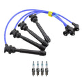 NGK Wire Set & Denso 4 Iridium Spark Plugs for Spectra Tucson (NA)