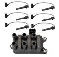 Ignition Coil & Spark Plug Wire Set 8mm for Ford Mercury 3.0L V6 (1995–2005)