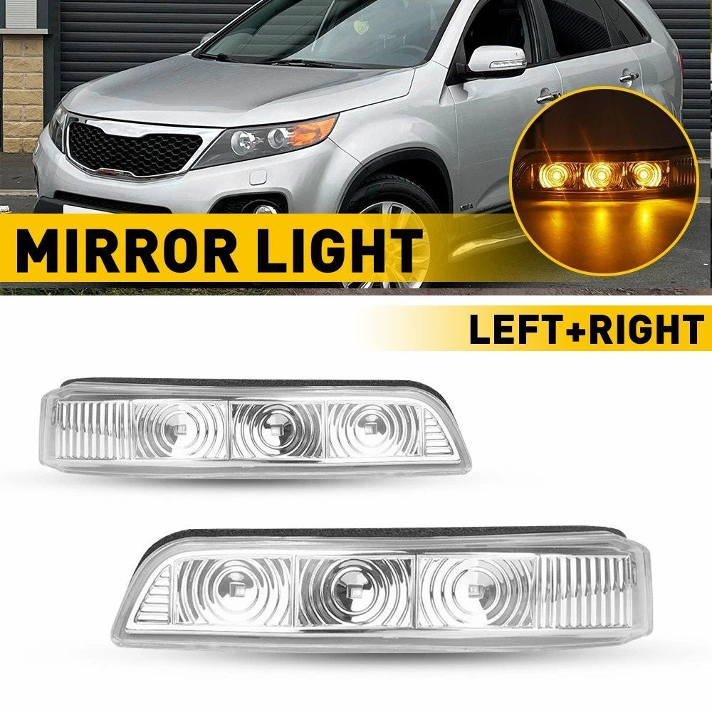 2X Amber Mirror Turn Signal Lamp for Kia Sorento (2011–2015)