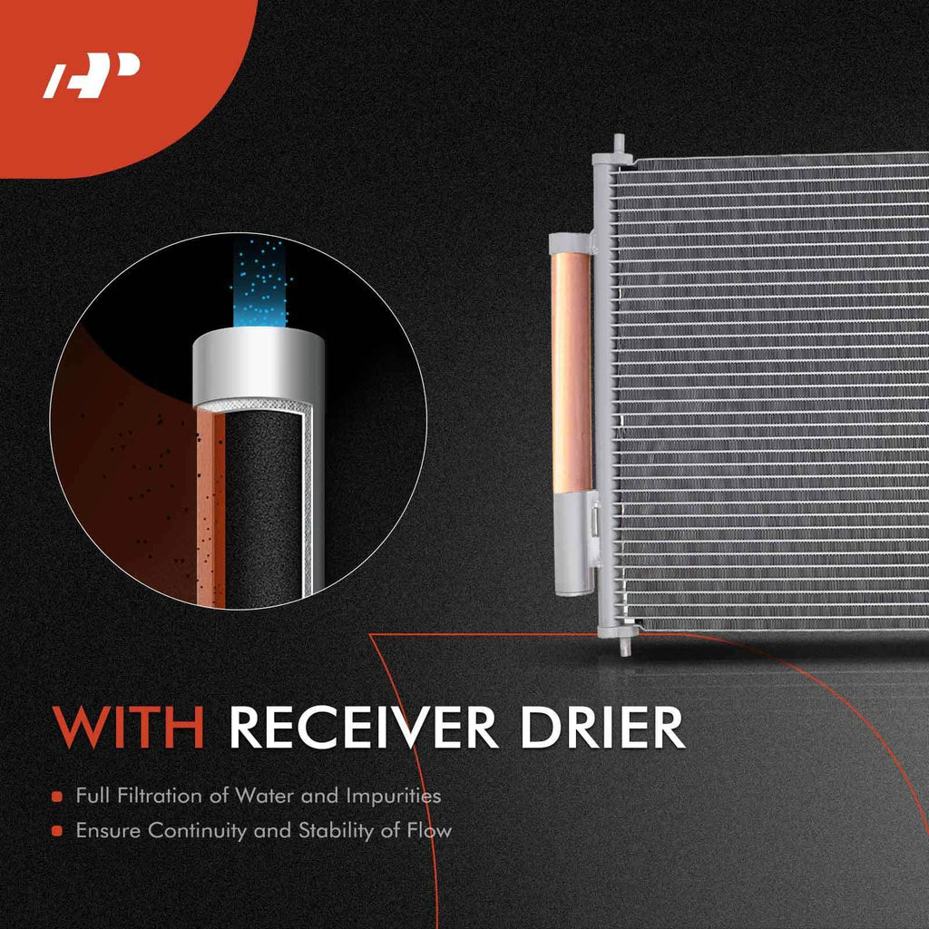 Radiator and A/C Condenser with Drier for Honda CR-V (2007–2011)