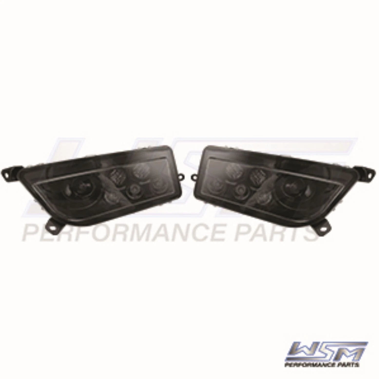 WSM L.E.D Headlights for Polaris RZR 1000 (2014–2023) - Smoked Lenses - 020-351-00