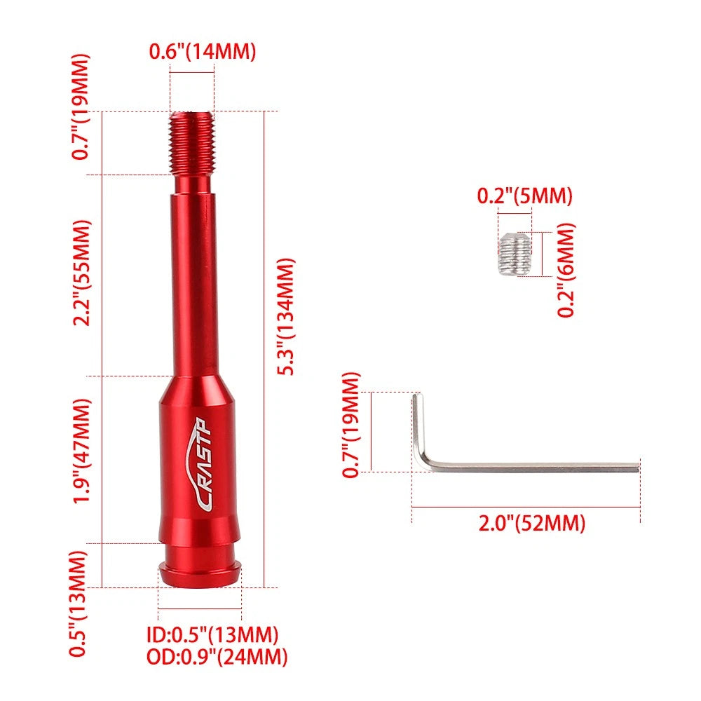 5" Shift Knob Extension for Manual Gear Shifter