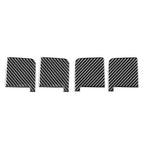 Set of 4 Black Carbon Fiber Door Handle Bowl Cover Trim for Toyota Tundra (2014–2021)
