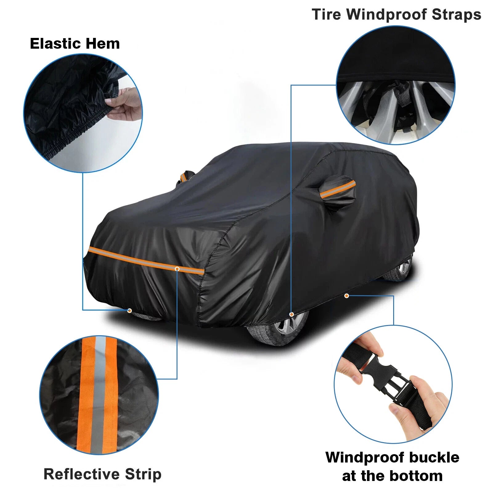 Full Car Cover for Jeep Grand Cherokee (2011–2021) Waterproof UV Resistant