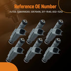 6 Fuel Injectors for Pontiac Grand Prix GT V6 3.8L (2004–2007) 12576416