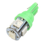 10× Green 194 LED Bulbs Instrument Panel Gauge Cluster Light Socket for Car