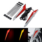2X Front Brake Fork Mount LED Lights for Honda Goldwing GL1800 (2018–2025)