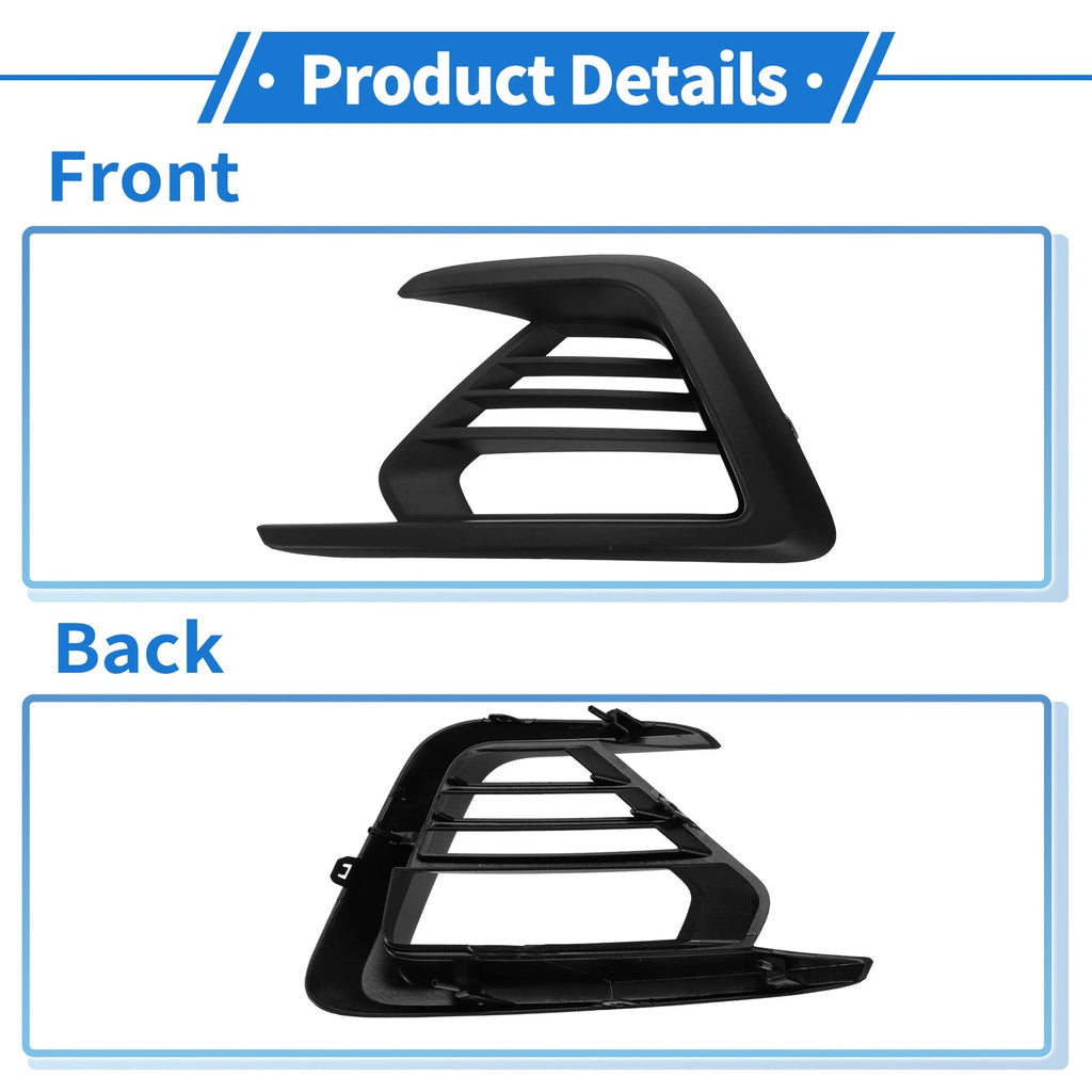 Fog Light Grill No.JL1Z15A246AA for Ford Expedition (2018–2021) Black ABS