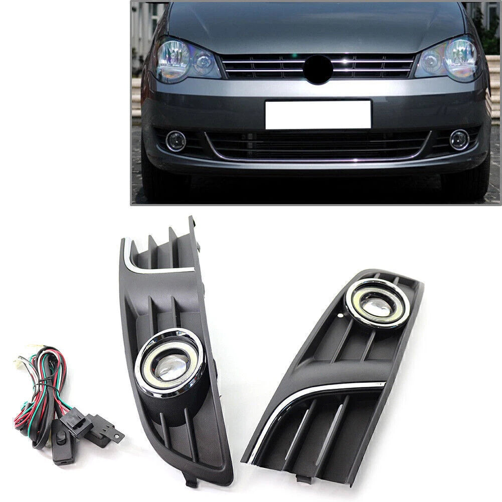 2X Front Side LED Fog Lamp for VW Polo (2011–2013) 6QD854661A 6QD854662A