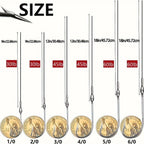 Set of 8 J Hook Leaders for Marine Fishing Gear