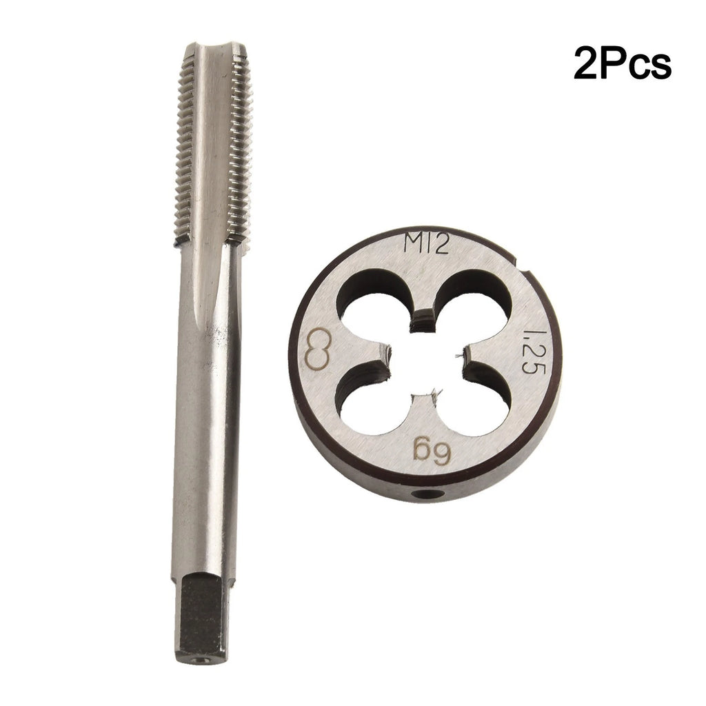 12mm x 1.25 HSS Metric Right Hand Thread Tap and Die Set for Automotive