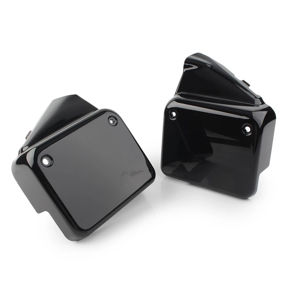 Set of 2 Black Side Battery Cover Guards for Honda VT750 Shadow Spirit (2000–2009)