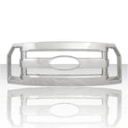 Rectangular Bar Grille Overlay for 2016-2017 Ford F-150 XL - Chrome
