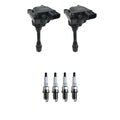 Set of 2 Ignition Coils & 4 Denso Platinum Spark Plugs for Eclipse Lancer