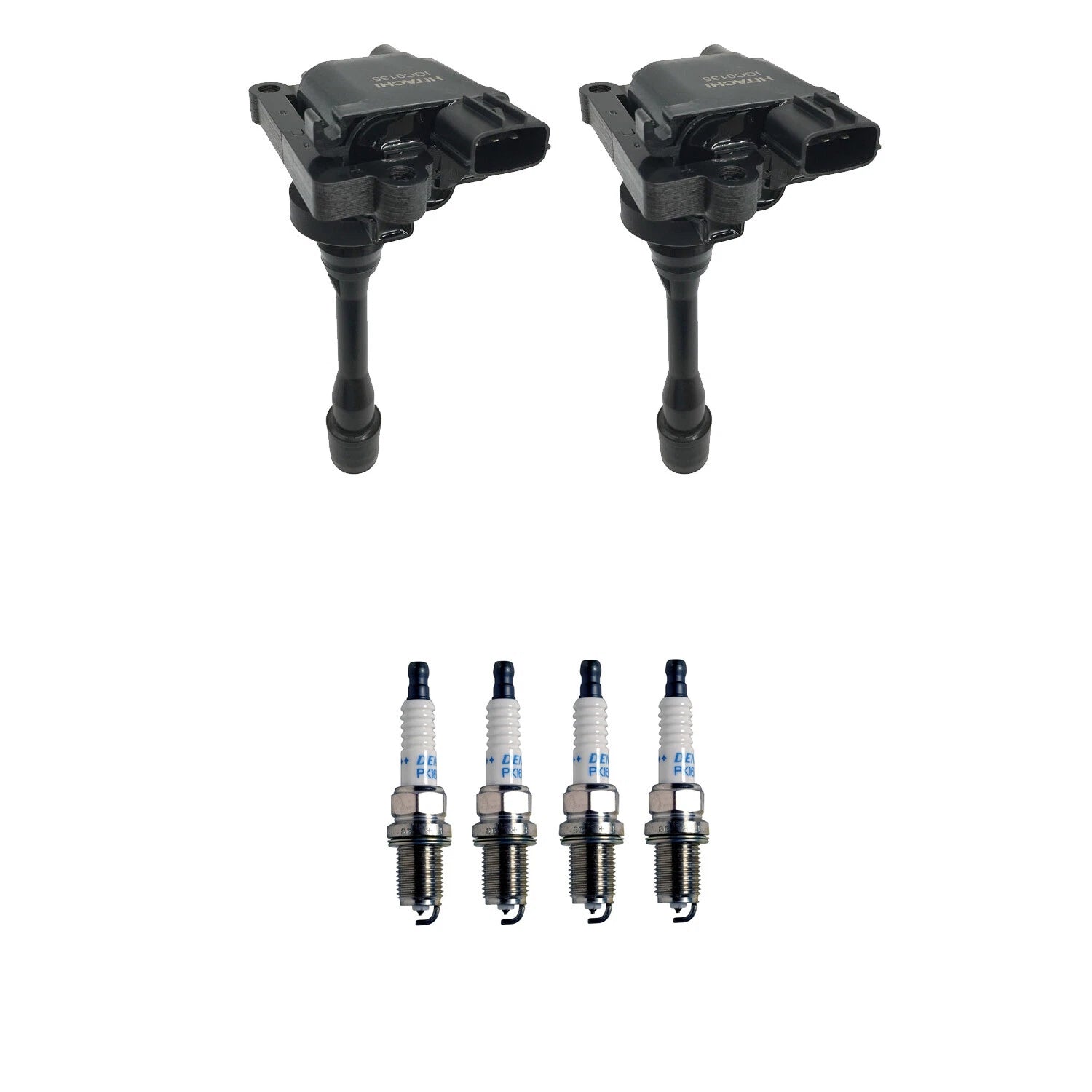 Set of 2 Ignition Coils & 4 Denso Platinum Spark Plugs for Eclipse Lancer