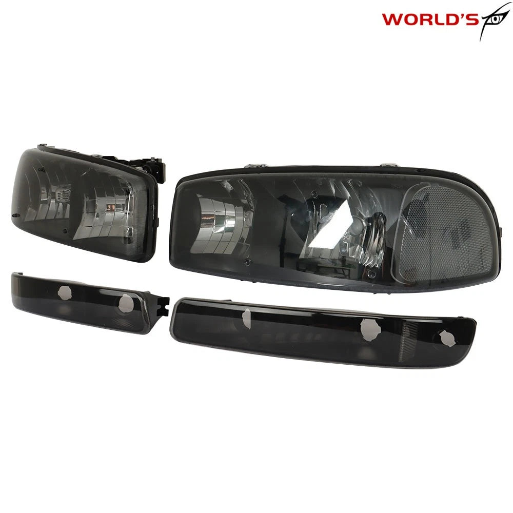 Smoke Headlight Assembly for GMC Sierra Yukon (1999–2007)