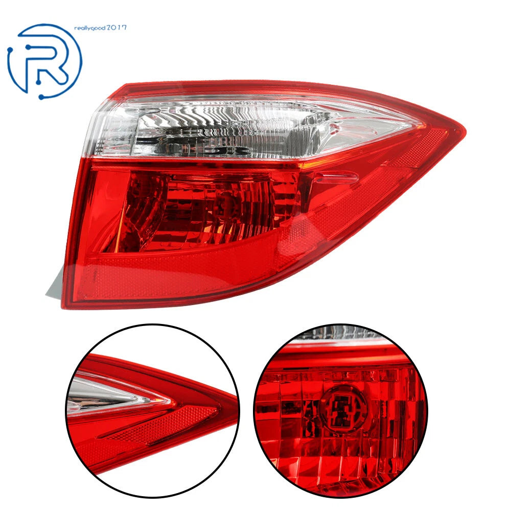 Right Outer Red Tail Light for Toyota Corolla (2014-2016)