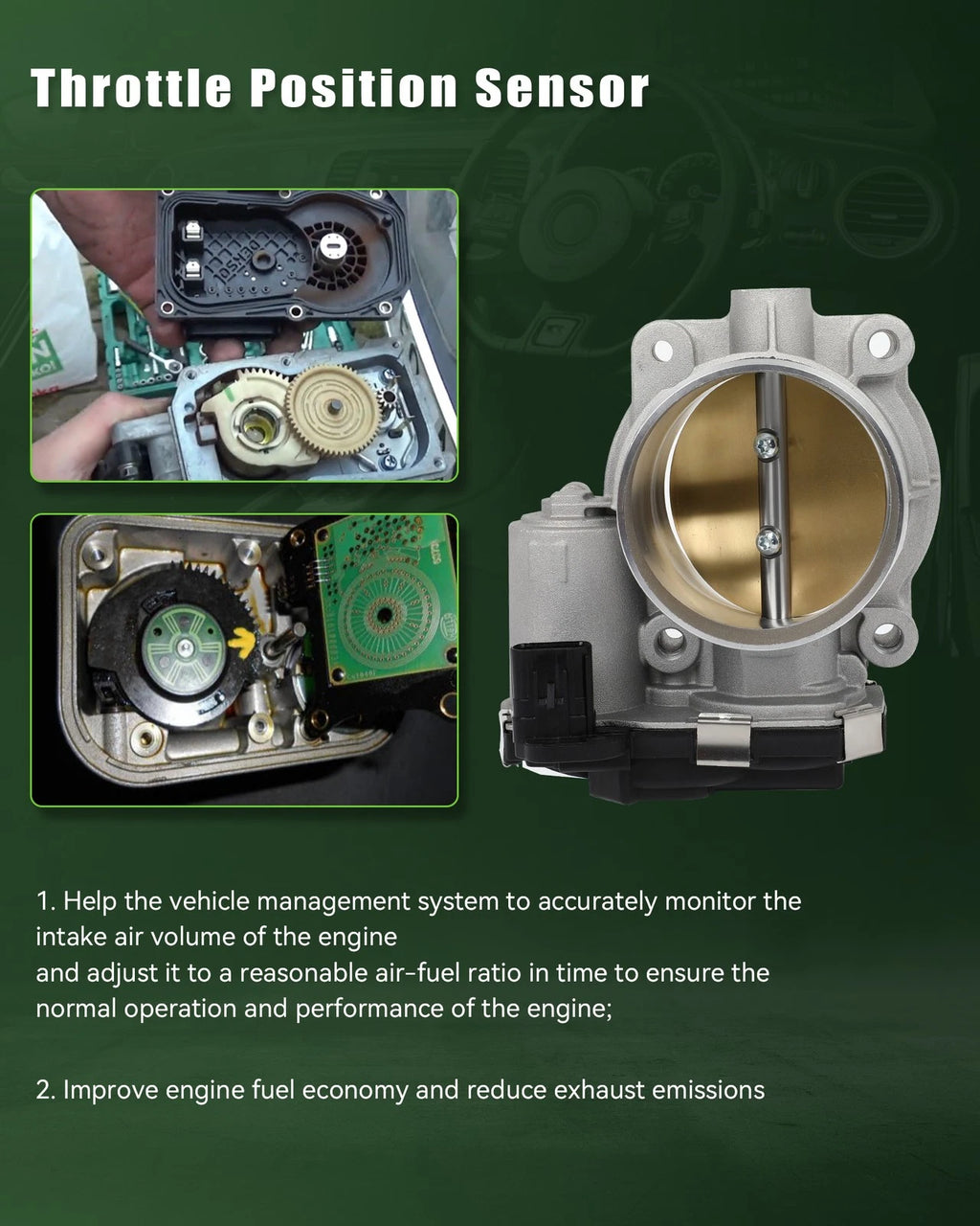 Throttle Body for Chevrolet Impala (2015–2016) 3.6L DOHC BI-FUEL 12670984