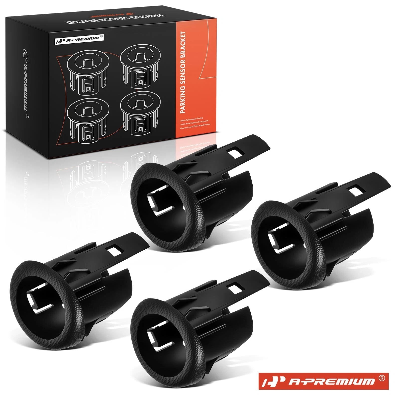 Set of 4 Rear Parking Sensor Bezels for Ford F-250/F-350/F-450
