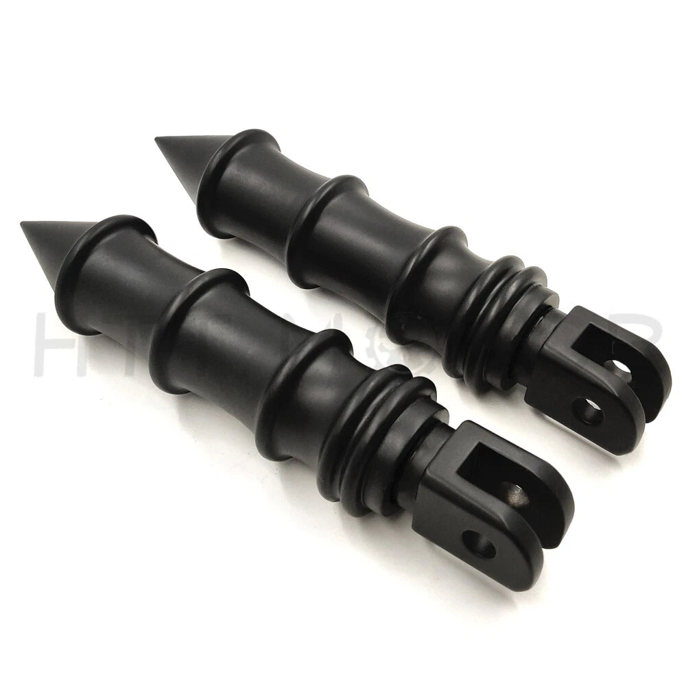 Spike Bamboo Footpegs Footrest for Harley FXBB FXBR FXBRS FXLR (2018–2023)