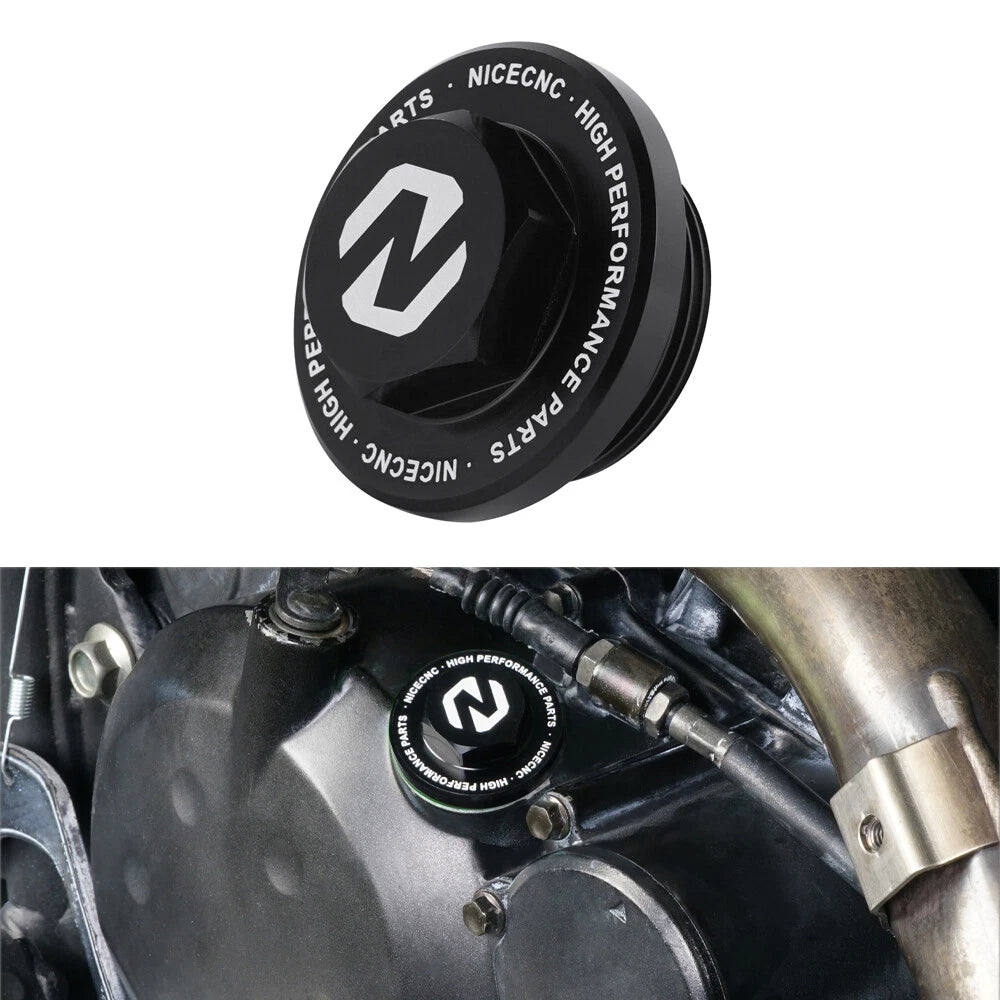 Anodized Oil Filler Cap Plug w/ O-ring for Kawasaki KLR650 (2007–2024)