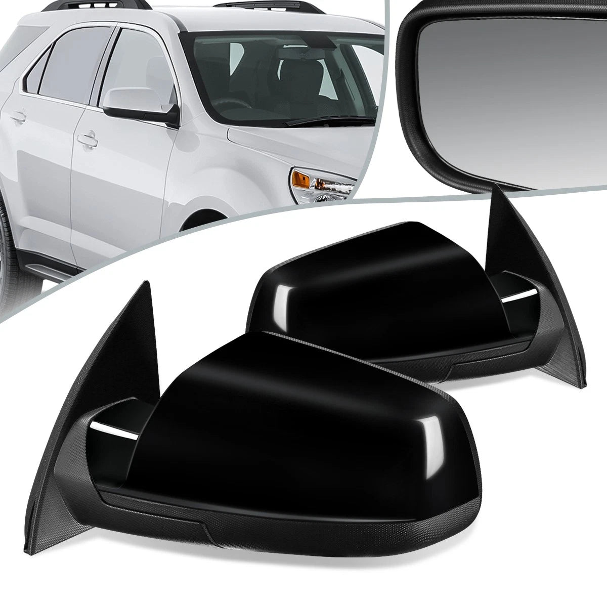 Pair Power Heated Side Door Mirrors for Equinox Terrain (2010–2015) GM1320387 GM1321387
