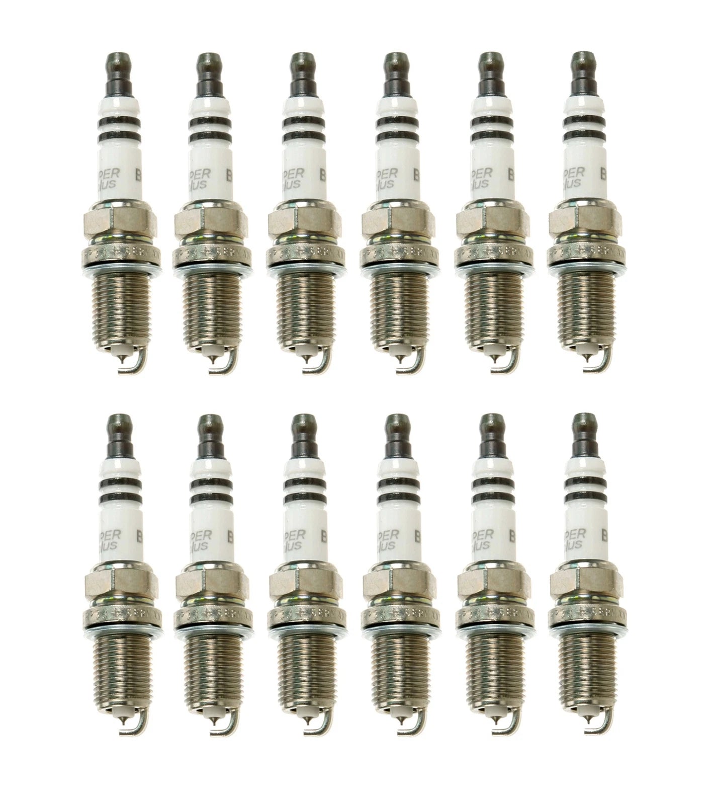 Set of 12 Bosch OE Fine Wire Double Platinum Spark Plugs for Mercedes