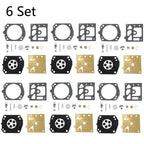 6X Carburetor Diaphragm Gasket Kit for Walbro K22-HDA Chainsaw (N/A)