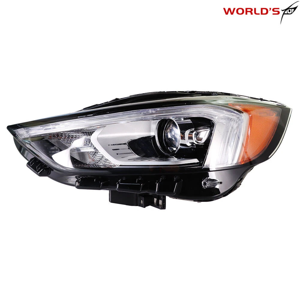 Full LED Driver Left Headlight for Ford Edge (2019–2021) Black Housing