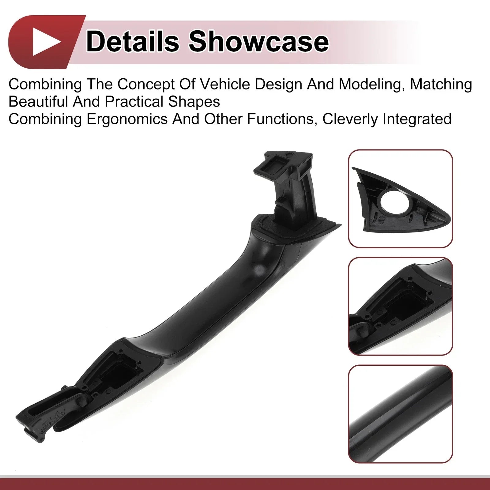 Car Door Handle Grip for Hyundai Elantra 2011-2015 Front Left Black