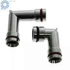 Set of 2 Aluminum Heater Hose Elbows for Chevy Pontiac Buick