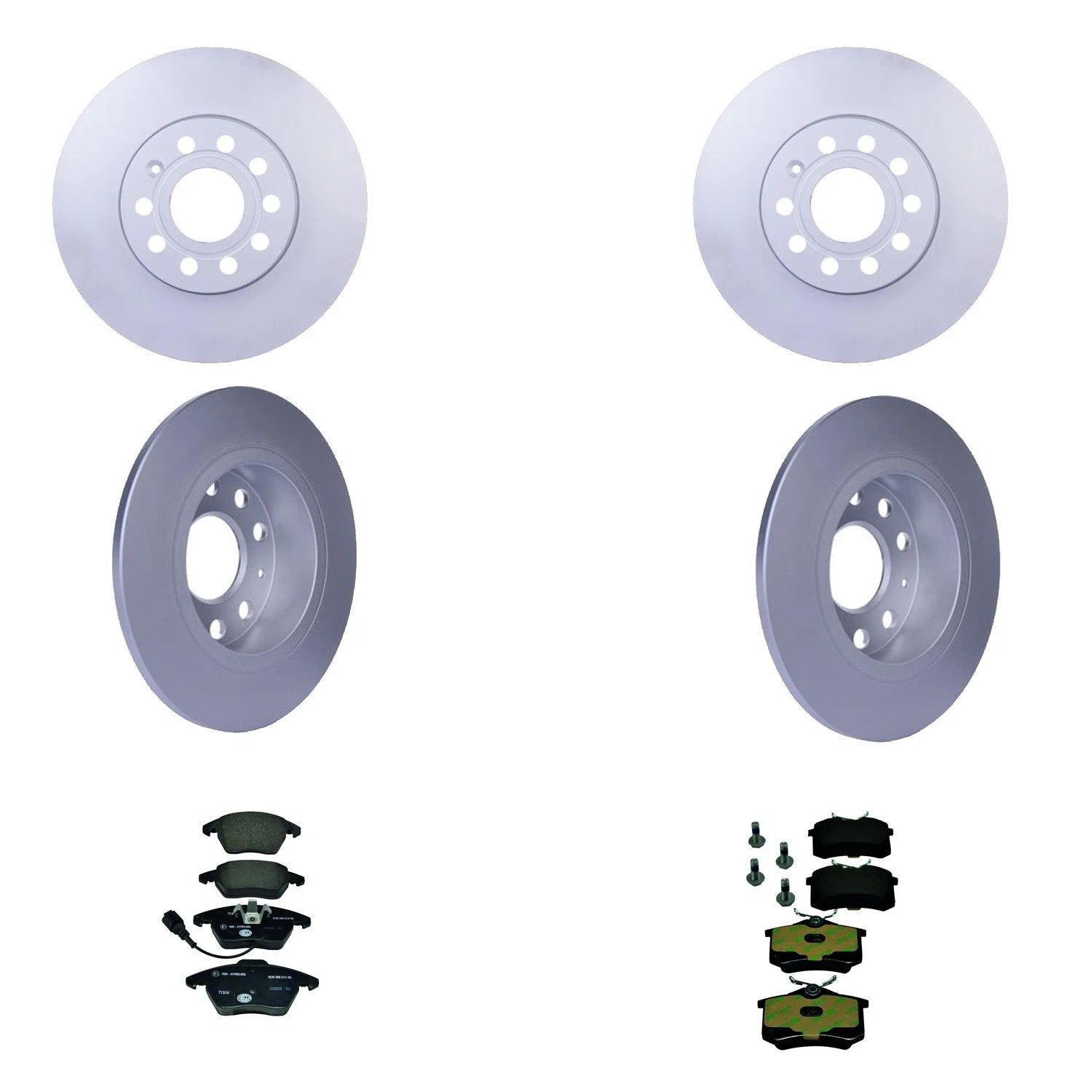 Hella Disc Brake Pad Kit for Audi A3, VW Beetle, Jetta (2000–2006)