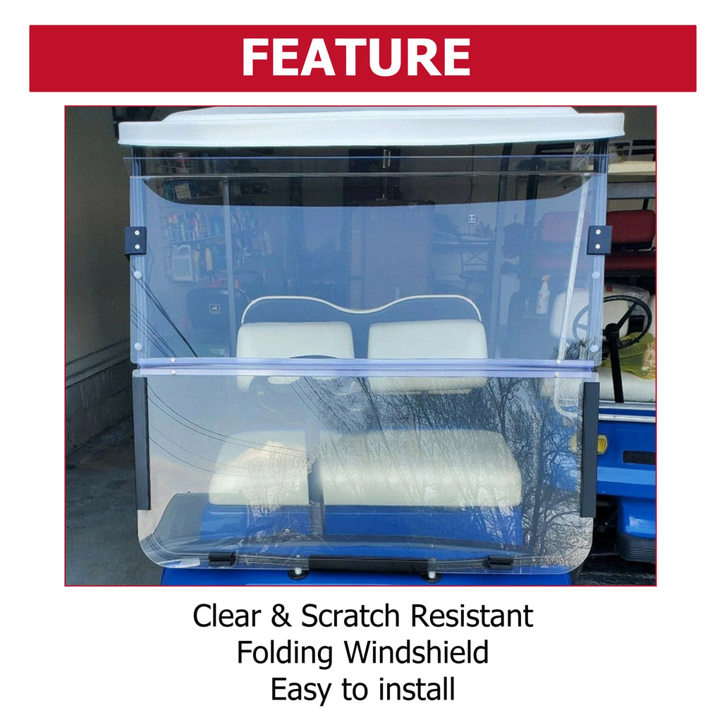 Folding Windshield for Yamaha Golf Cart G14 G16 G19 (1995-2003)