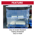Folding Windshield for Yamaha Golf Cart G14 G16 G19 (1995-2003)