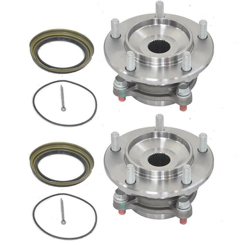 2X Front Wheel Hub Bearing Assembly 950002 for Toyota Sequoia Tundra (2008–2018) 4WD