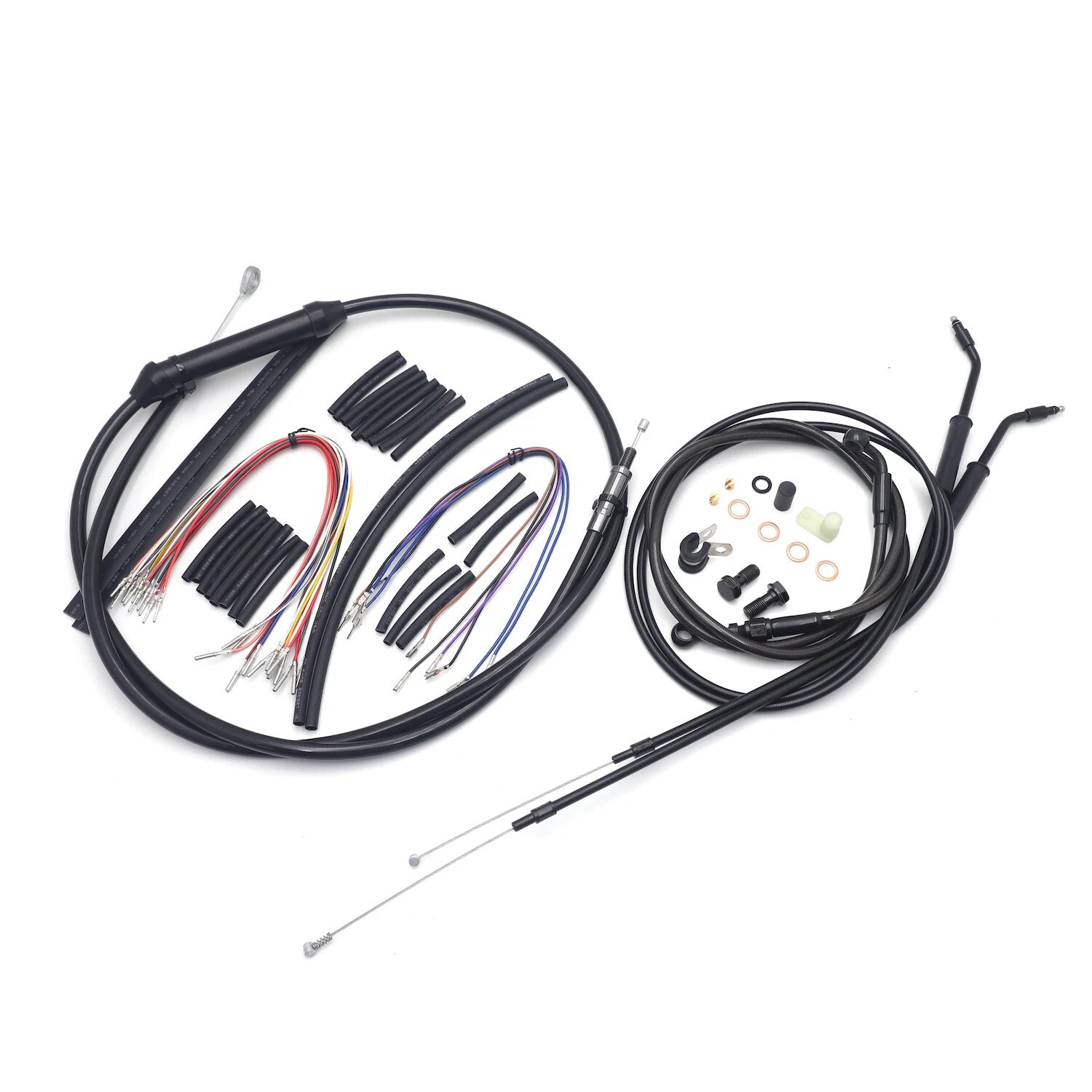 12" Ape Handlebar Extended Cable Kit for Harley Sportster XL (2007–2013)