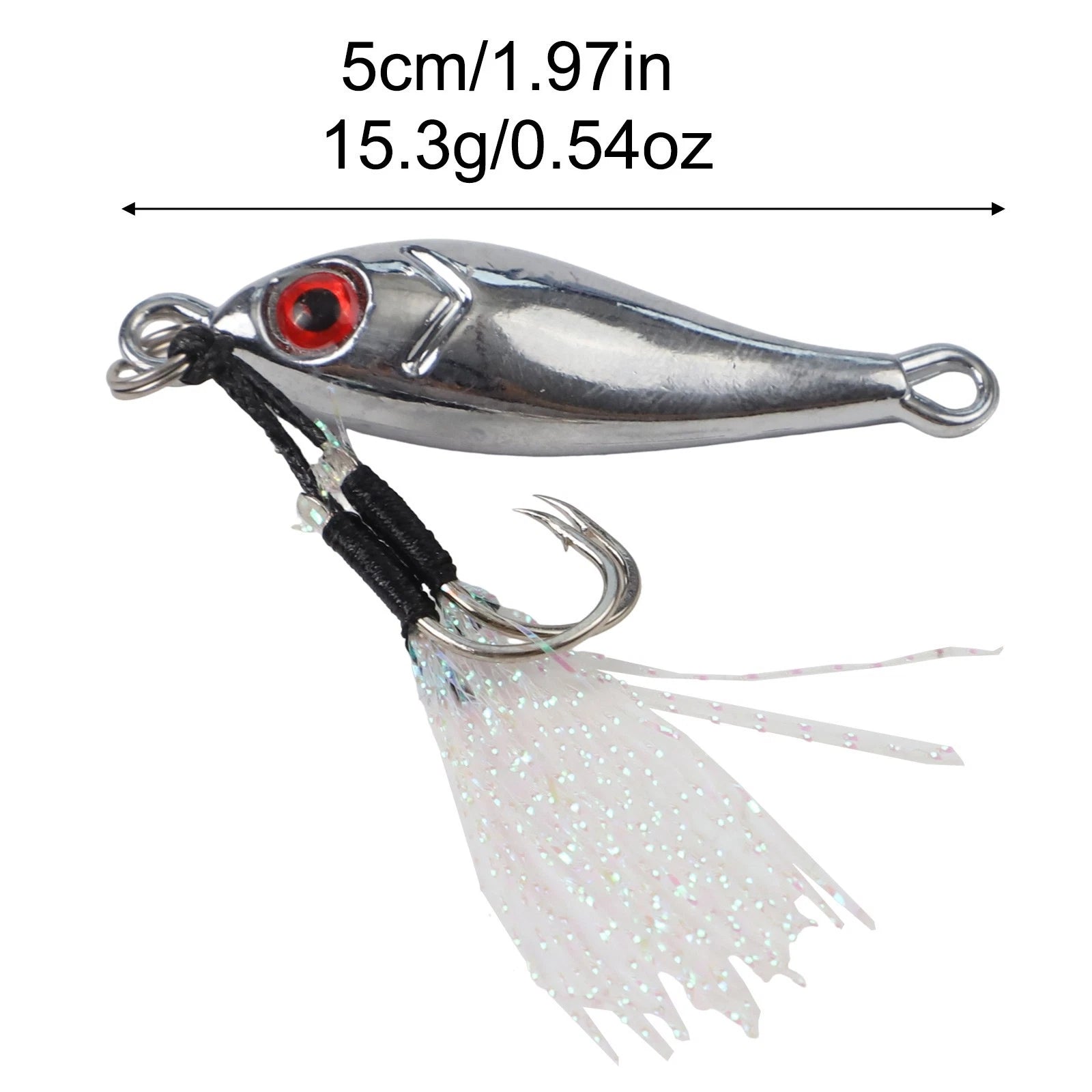 Metal Fishing Jigs for Larger Fish Catching (Holographic Finish)